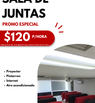 Elige una sala de juntas para tu evento.